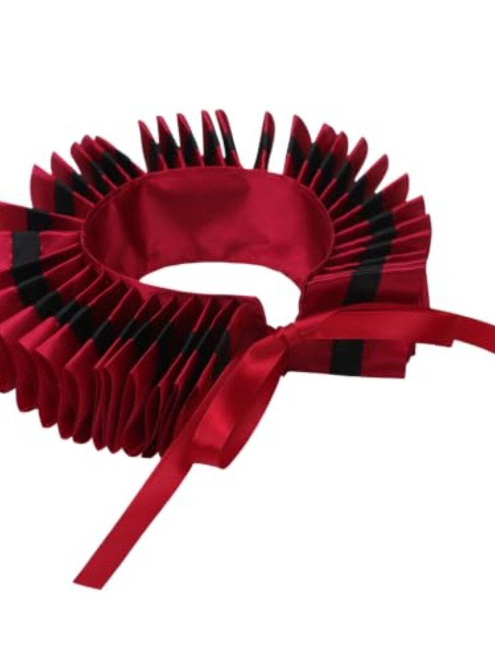 Renaissance Ruffled Satin Neck Ruff Multi-Layer Pleated Cosplay Collar - Picture 5 of 7